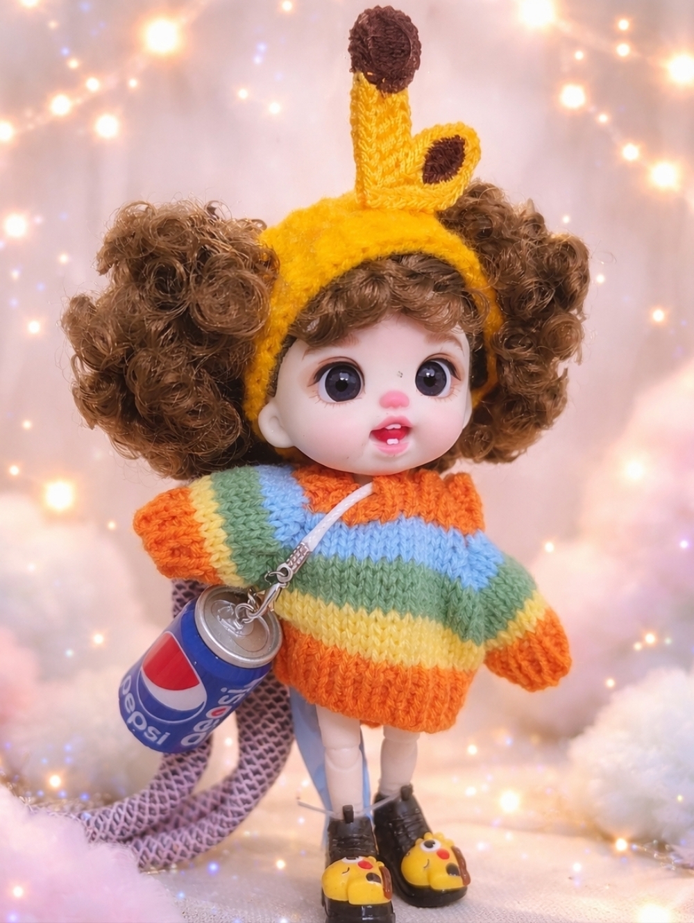 🥤Bag Charm - Rainbow + Pepsi